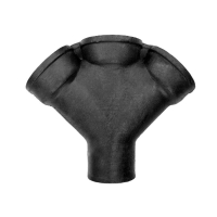 Крестовина ЧК (чугунная канализация) косая 45гр. Дн 50- 50- 50 Арт.261300501